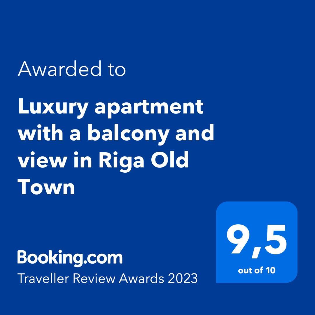Luxury Apartment With A Balcony And View In Riga Old Town ภายนอก รูปภาพ